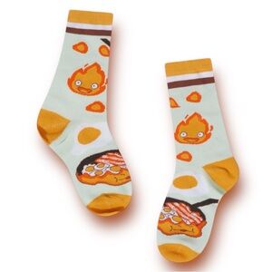 Studio GhiblicHowl's Moving Castle Calcifer  Crew Socks